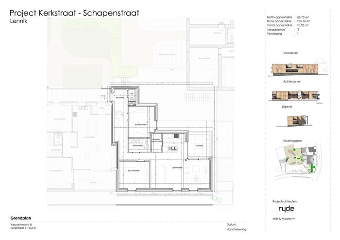Appartement 2 pièces à vendre - Kerkstraat, SINTMARTENSLENNIK