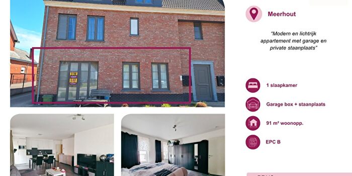 Appartement 1 pièce à Burgemeester Adriaensenlaan, Meerhout, à louer