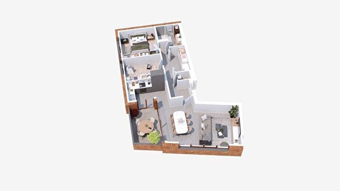 Provinciesteenweg, A : Appartement 3 pièces à vendre