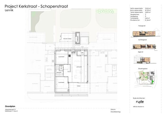 Appartement 2 pièces à vendre - Kerkstraat, SINTMARTENSLENNIK