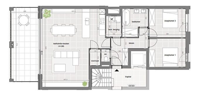LuitGen Gérardstraat, Kuurne - Appartement 2 pièces à vendre