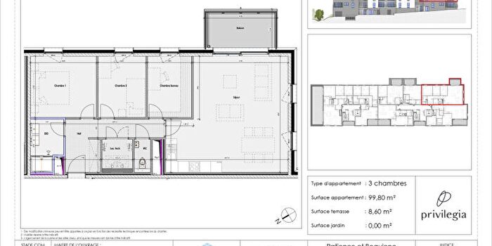 Rue de la Bure aux Femmes, Glain - Appartement 3 pièces à vendre