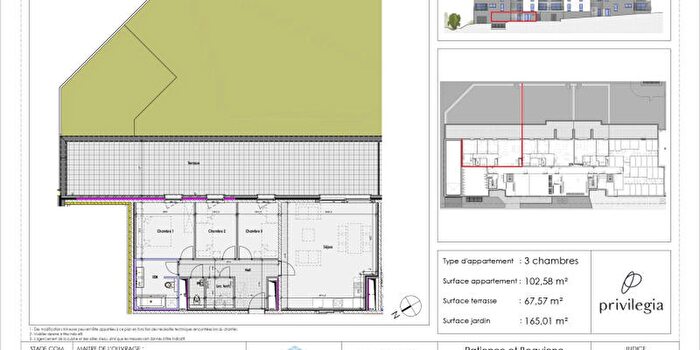 Rue de la Bure aux Femmes, Glain - Appartement 3 pièces à vendre