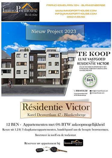 Appartement 1 pièce à vendre - Karel Deswertlaan, BLANKENBERGE