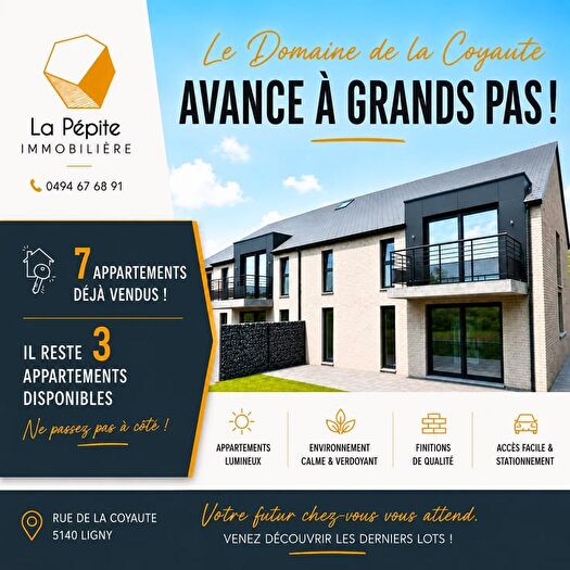 Rue De La Coyaute, Sombreffe - Appartement à vendre