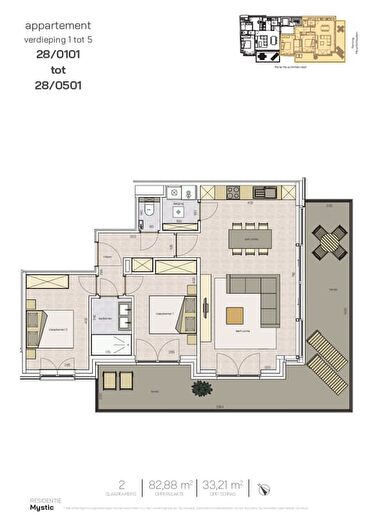 Appartement 2 pièces à vendre - René Mouchottestraat, MIDDELKERKE