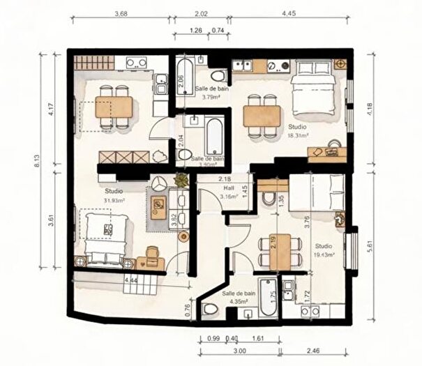Maisons à vendre et appartements à louer - 3