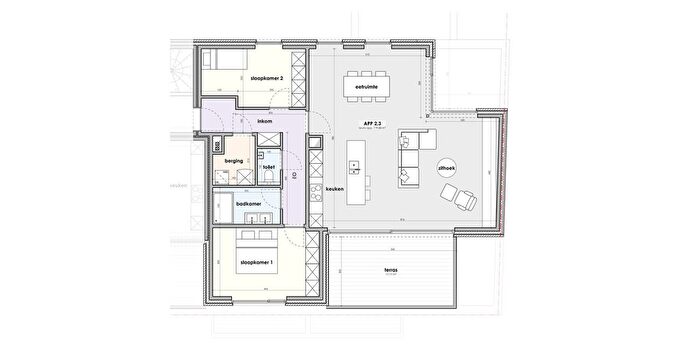 Appartement 2 pièces à vendre à Mgr Roelensstraat, Ardooie