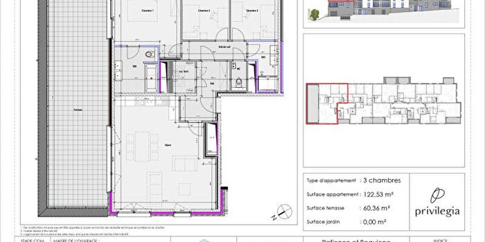 Rue de la Bure aux Femmes, Glain - Appartement 3 pièces à vendre