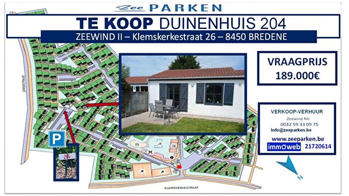 Maison 4 pièces à Klemskerkestraat, Bredene, à vendre