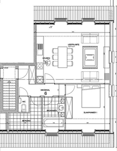 Appartement 1 pièce à Steenweg Naar Oudegem, Aalst, à louer
