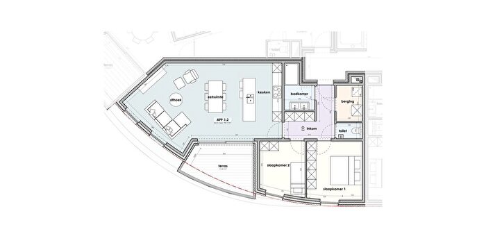 Appartement 2 pièces à Mgr Roelensstraat, Ardooie, à vendre