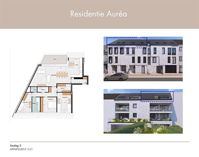 Appartement 3 pièces à Gentsesteenweg, AALST, à vendre